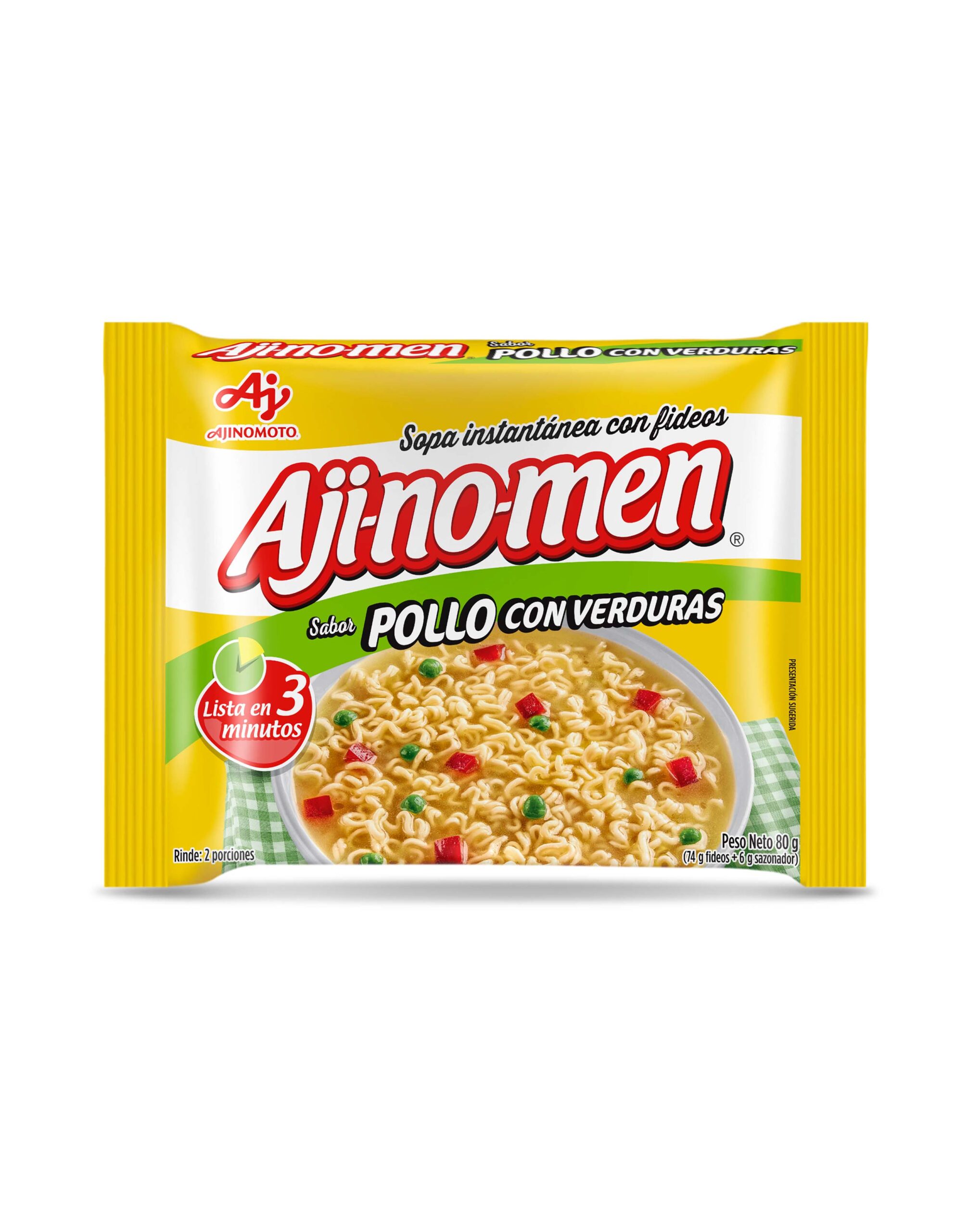 Ajinomen Bolsa pollo con verduras